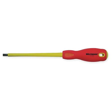 Insulated Slotted Screwdriver 1/4 in Round MPN:1YXK3