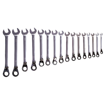 Combo Wrench St, CV Steel, Chrome, Offset MPN:20PH22