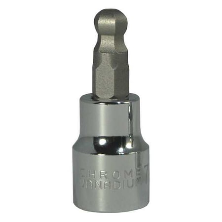 3/8 in Drive Ball Hex Socket Bit Metric 7 mm Tip, 1 3/4 in L MPN:20XA15
