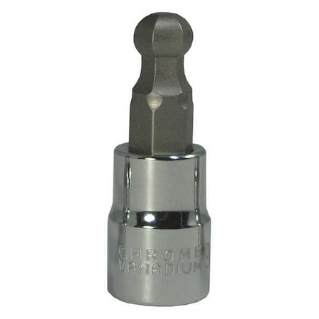 3/8 in Drive Ball Hex Socket Bit Metric 9 mm Tip, 1 31/32 in L MPN:20XA17