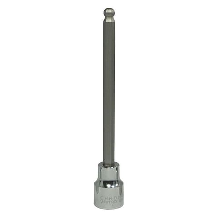 3/8 in Drive Ball Hex Socket Bit Metric 7 mm Tip, 5 29/32 in L MPN:20XA23