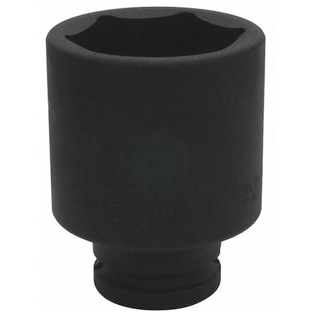 WESTWARD 3/4 in Drive Impact Socket Deep Socket, Black Oxide, Steel, 2 in MPN:21WL04