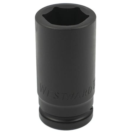 WESTWARD 3/4 in Drive Impact Socket, Deep Socket, Black Oxide, 30 mm MPN:21WN19