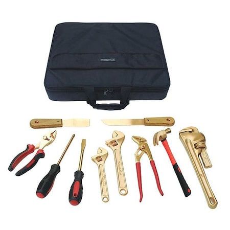 Hazmat Nonsparking Tool Set, 10 pc. MPN:23X829