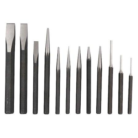 Punch and Chisel Set, 12 Pc MPN:2AJB4
