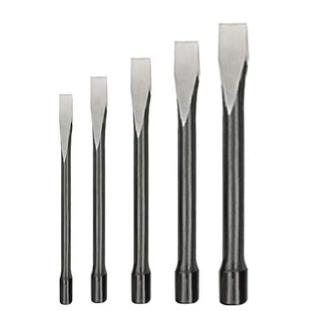 Cold Chisel Set, 3/8 To 7/8 in, Steel 5 Piece MPN:2AJL5