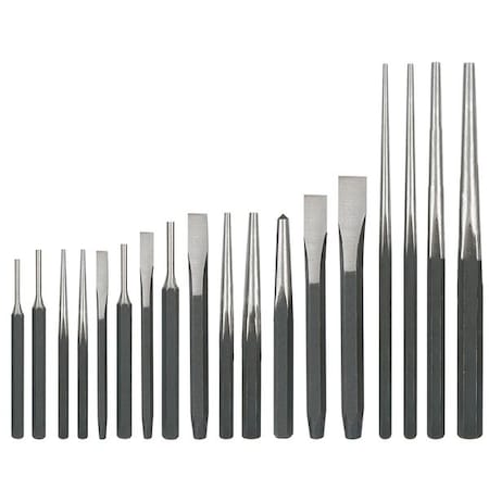 Punch and Chisel Set, 18 Pc MPN:2AJL7