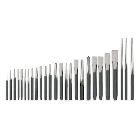 Punch and Chisel Set, 26 Pc MPN:2AJL8