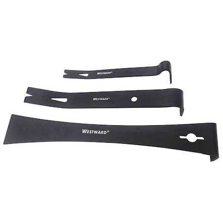 Pry Bar, Curved, High Carbon Steel, 3pcs. MPN:31MA23