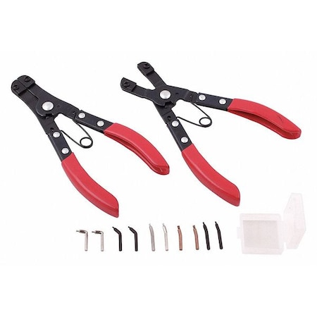 Retaining Ring Plier Set, 0, 45, 90Deg, 12pc MPN:33HD60