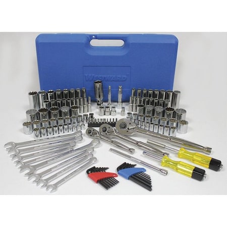 1/4 in, 3/8 in, 1/2 in Drive Metric, SAE, 128 pcs MPN:33HD78