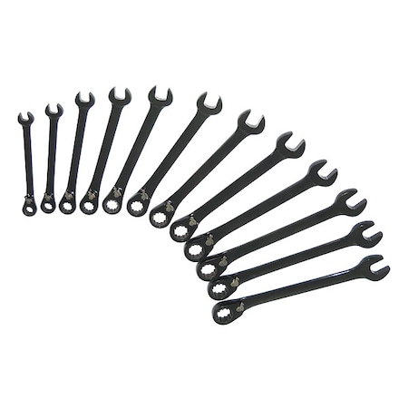 Combo Wrench St, CV Steel, Chrome, Offset MPN:34D993
