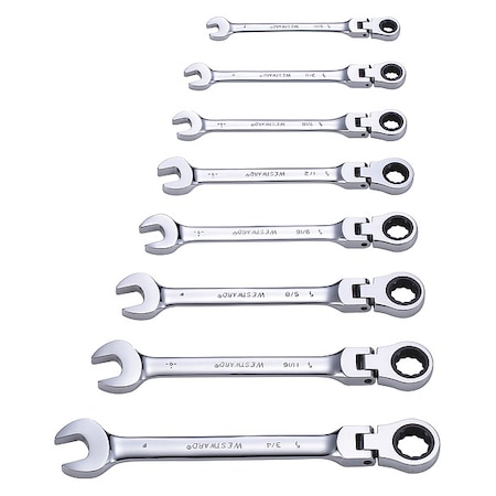 Ratcheting Wrench Set, Pieces 8 MPN:35Z115