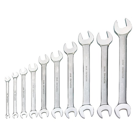 Double Open End Wrench Set, SAE, 10 Pc MPN:36A314