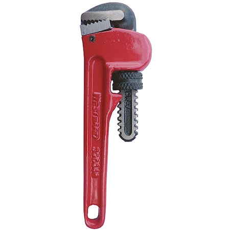 6 in L 3/4 in Cap. Cast Iron Straight Pipe Wrench MPN:39CG46