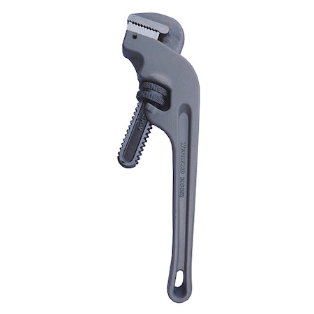 18 in L 2 1/2 in Cap. Aluminum End Pipe Wrench MPN:39CG47