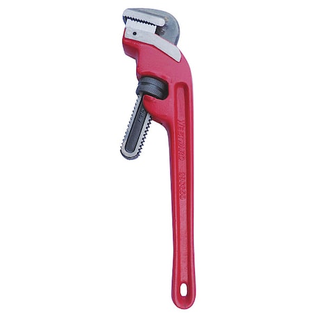 18 in L 2 1/2 in Cap. Cast Iron End Pipe Wrench MPN:39CG50