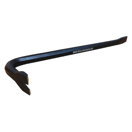 Gooseneck Wrecking Bar, 12 In, 1/2 In Dia MPN:3FE97