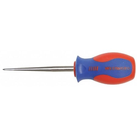 Ergonomic Scratch Awl, Tip Size 1/4 in, Overall Length 5 1/2 in, Red/Blue MPN:401L08