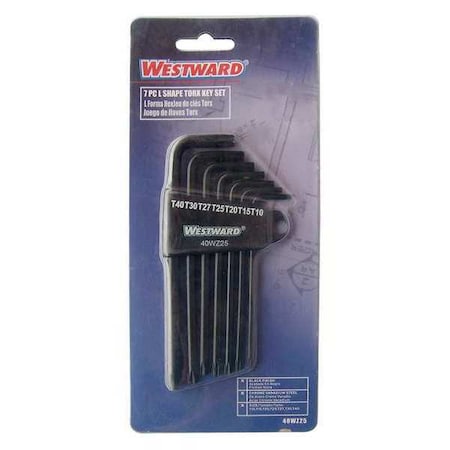 7 Piece Torx? L-Shape Torx? Key Set, 40WZ25 MPN:40WZ25