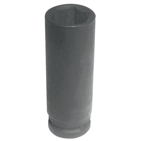 WESTWARD 1/2 in Drive Impact Socket Deep Socket, Black Oxide, Steel, 3/4 in MPN:4LXL4
