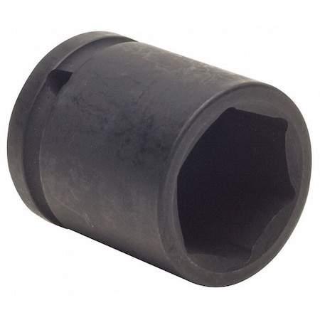 WESTWARD 1/2 in Drive Impact Socket, Standard Socket, Black Oxide, 19 mm MPN:4LXT9