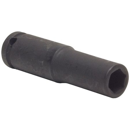 1/4 in Drive Impact Socket 7/16 in Size 6 pt Deep Depth, Black Oxide MPN:4LXX6