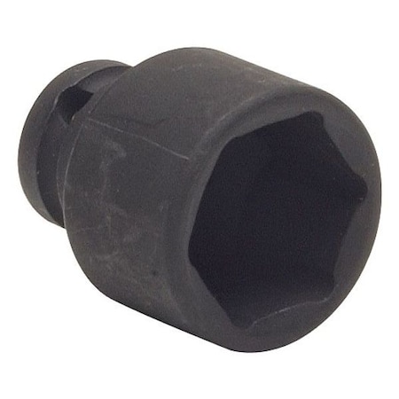 WESTWARD 1/4 in Drive Impact Socket, Standard Socket, Black Oxide, 14 mm MPN:4LXZ2