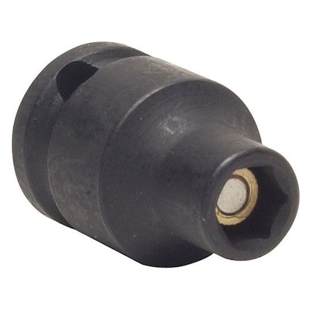 WESTWARD 3/8 in Drive Impact Socket, Standard Socket, Black Oxide, Steel, 5/16 in MPN:4LYU8