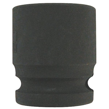 WESTWARD 3/8 in Drive Impact Socket, Standard Socket, Black Oxide, Steel MPN:4NFP8