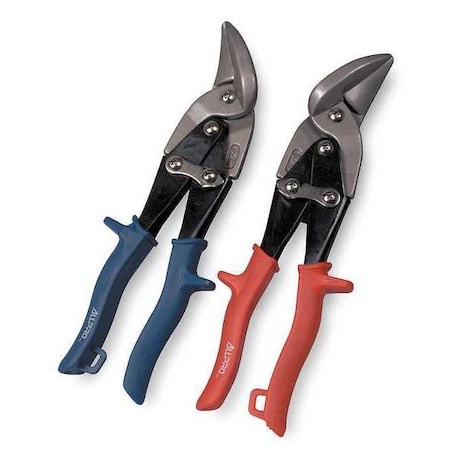 Aviation Snip Set, Left/Right, 9 3/4 in, Forged steel MPN:4YP54