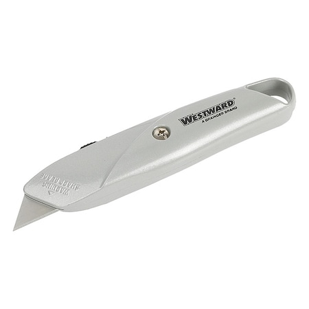6 in. Steel/Zinc Retractable Rounded Safety Blade Safety Knife MPN:4YR09