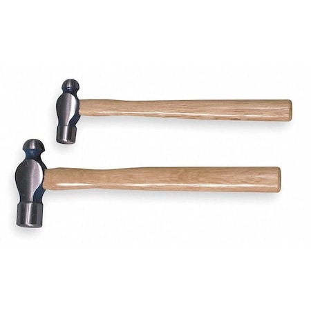 2-piece Ball Peen Hammer Set, 12-24 oz., Hickory Handle MPN:4YR62