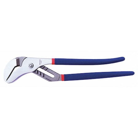 16 in Curved Jaw Tongue and Groove Plier, Serrated MPN:53JX06