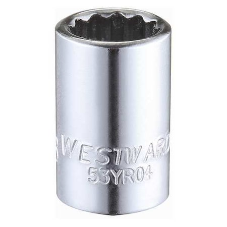 WESTWARD 1/4 in Drive, 3/8