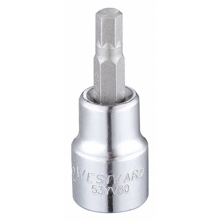 3/8 in Drive Hex Socket Bit SAE 7/32 in Tip, 1 3/4 in L MPN:53YV80