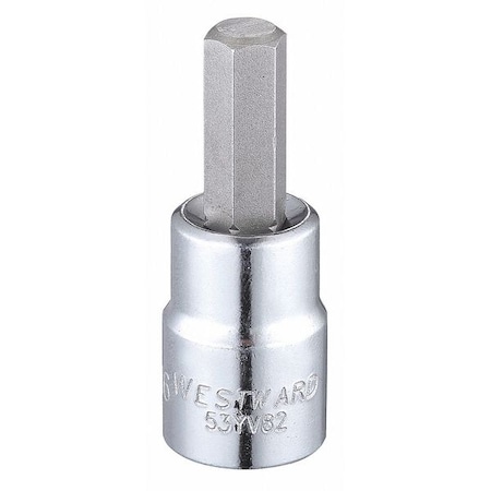 3/8 in Drive Hex Socket Bit SAE 5/16 in Tip, 1 3/4 in L MPN:53YV82