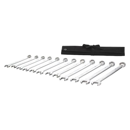 Combo Wrench St, Steel, Full Polish, Offset MPN:54DF94