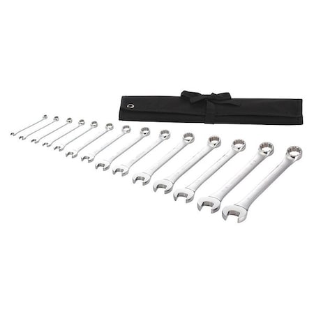 Combo Wrench St, Steel, Full Polish, Offset MPN:54DF98