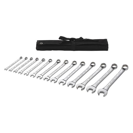 Combo Wrench St, Steel, Full Polish, Offset MPN:54DF99