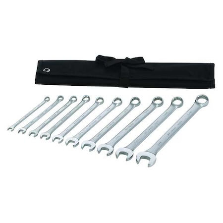 Combination Wrench Set, 10 Pieces, 12 Pts MPN:54DG01