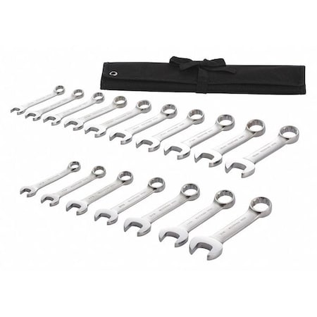 Combination Wrench Set, 17 Pieces, 12 Pts MPN:54DG05