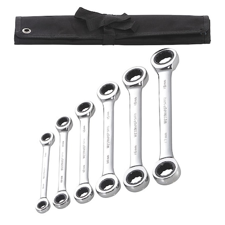 Box End Wrench Set, Fll Plsh, Stndrd, Metrc MPN:54DG35