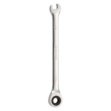 Ratcheting Wrench, Combination, SAE, 1/4