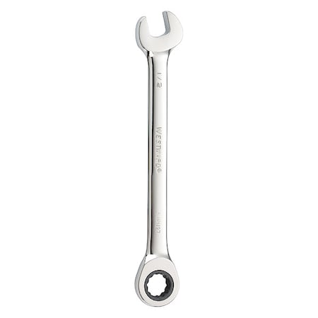 Ratcheting Combination Wrench, SAE, 7 in Length, 1/2 in Head, 12 Points MPN:54PN27