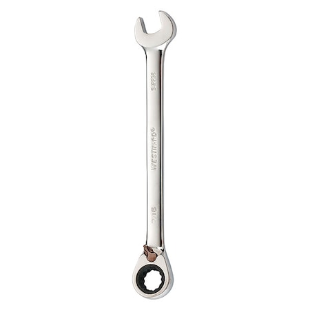 Ratcheting Combination Wrench, SAE, 6 1/2 in Length, 7/16 in Head, 12 Points MPN:54PP36