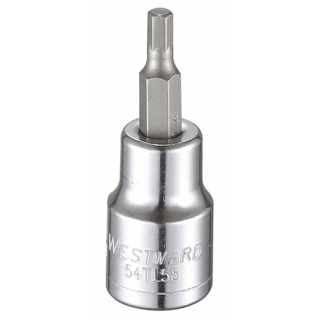 3/8 in Drive Hex Socket Bit Metric 4 mm Tip, 1 3/4 in L MPN:54TL58
