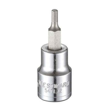 3/8 in Drive Hex Socket Bit Metric 3 mm Tip, 1 3/4 in L MPN:54TL72