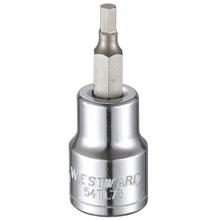 3/8 in Drive Hex Socket Bit Metric 3.5 mm Tip, 1 3/4 in L MPN:54TL73