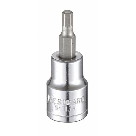 3/8 in Drive Hex Socket Bit Metric 4.5 mm Tip, 1 3/4 in L MPN:54TL74